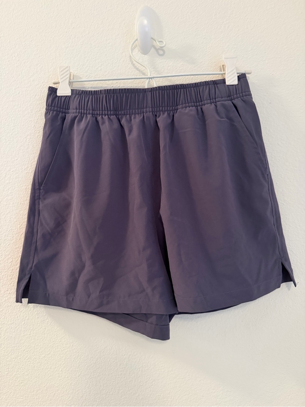 Women's Athletic Elastic-Waist Shorts - Slate Gray